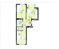 Центр! Здана 2-к під ремонт, ЖК «Light Home», 58 кв/м, 4 поверх